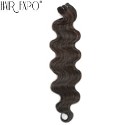 Body Wave Hair Bundles 24" Piano Blonde Natural Synthetic Hair Extensions Ombre Thick Ponytail Loose Deep Hair Weaving For Women