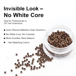 1000PCS Nano Rings Micro Links Nano Beads for Tip Hair Extensions Hair Beads&Invisible Professional Salons Extensions Tool
