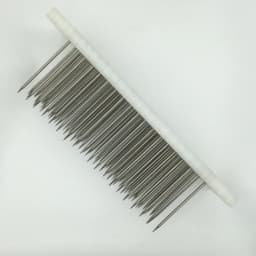 1pc 30cm White Hair Hackle with 100 pcs Needle for Comb Machine Weft Haaknaalden Crochet Locks Braids Hook Set Wigs Wig Agulha