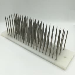 1pc 30cm White Hair Hackle with 100 pcs Needle for Comb Machine Weft Haaknaalden Crochet Locks Braids Hook Set Wigs Wig Agulha