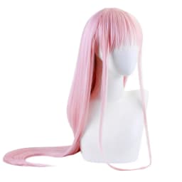 Fun and Beauty Hair Animation Darling in FRANXX 02 Otherwise Two Long Wigs Role Playing Pink Cos Wig