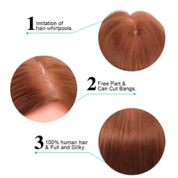 100%Real Hair Doll Head For Curling Straightening Dyeing Braiding Hairdressing Dark Brown Mannequin Head Training Head Kit