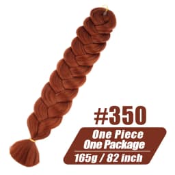 82 Inch Long Kanekalon Jumbo Braiding Hair Synthetic Braids Crochet Hair Extensions 165g Pre Stretched Braid For Black Women