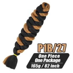 82 Inch Long Kanekalon Jumbo Braiding Hair Synthetic Braids Crochet Hair Extensions 165g Pre Stretched Braid For Black Women