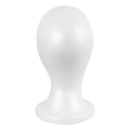 Female Styrofoam Mannequin Manikin Head Model Foam Wig Hair Lightweight Manikin Head Wig Display Stand for Scarves Jewelry Hats