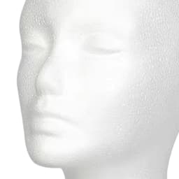 Female Styrofoam Mannequin Manikin Head Model Foam Wig Hair Lightweight Manikin Head Wig Display Stand for Scarves Jewelry Hats