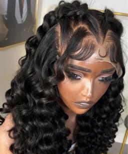 250% Density 40 Inch 5x5 Lace Closure Loose Deep Wave 13x6 Lace Front Wigs Human Hair Pre Plucked With Baby Hair HD Transparent 13x4 Lace Frontal Wigs Human Hair Lace Front Wigs Deep Curly Lace Front Wig