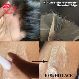 Queen Hair Real HD Invisible 13x6 13x4 7x7 6x6 5x5 4x4 2x6 4x6 9x6 7x5 Pre Plucked HD Lace Closure Frontal Virgin Human Raw Hair