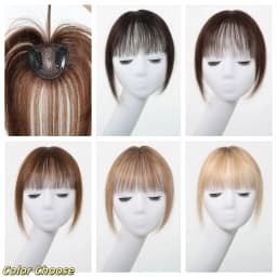 10 Inch Natural Black 100% Human Hair Topper with Bangs Straight Clip in Hairpiece for Women Thinning Hair Toppers