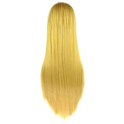 Synthetic Hair Long Cosplay Wig Straight Miki Hoshii Wig Anime Hair Pieces Blonde Costume Wigs