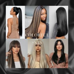 Tape In Hair Extensions Synthetic Hair 10Pcs 20Inch Long Straight Skin Weft Straight Seamless Hair Invisible Tape In Hairpiece