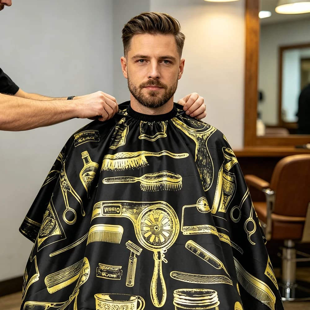 Professional Hair Cutting Apron Waterproof Salon Barber Cape Hairdressing Cloth Accessory for Stylists