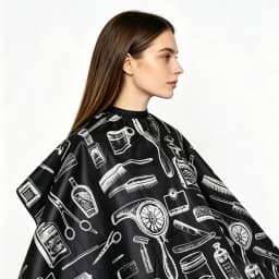 Professional Hair Cutting Apron Waterproof Salon Barber Cape Hairdressing Cloth Accessory for Stylists