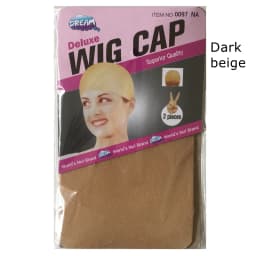 20 Pieces (10 Packs) Wig Cap Wig Nets Stretch Mesh Snood Hair Net Dark Beige Wig Caps
