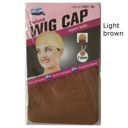 20 Pieces (10 Packs) Wig Cap Wig Nets Stretch Mesh Snood Hair Net Dark Beige Wig Caps