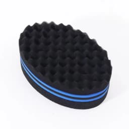 Double Sided Magic Twisted Brush Sponge, Dual-Use Perforated Sponge, Suitable for All Hair Types, Special for Real Hair Wigs