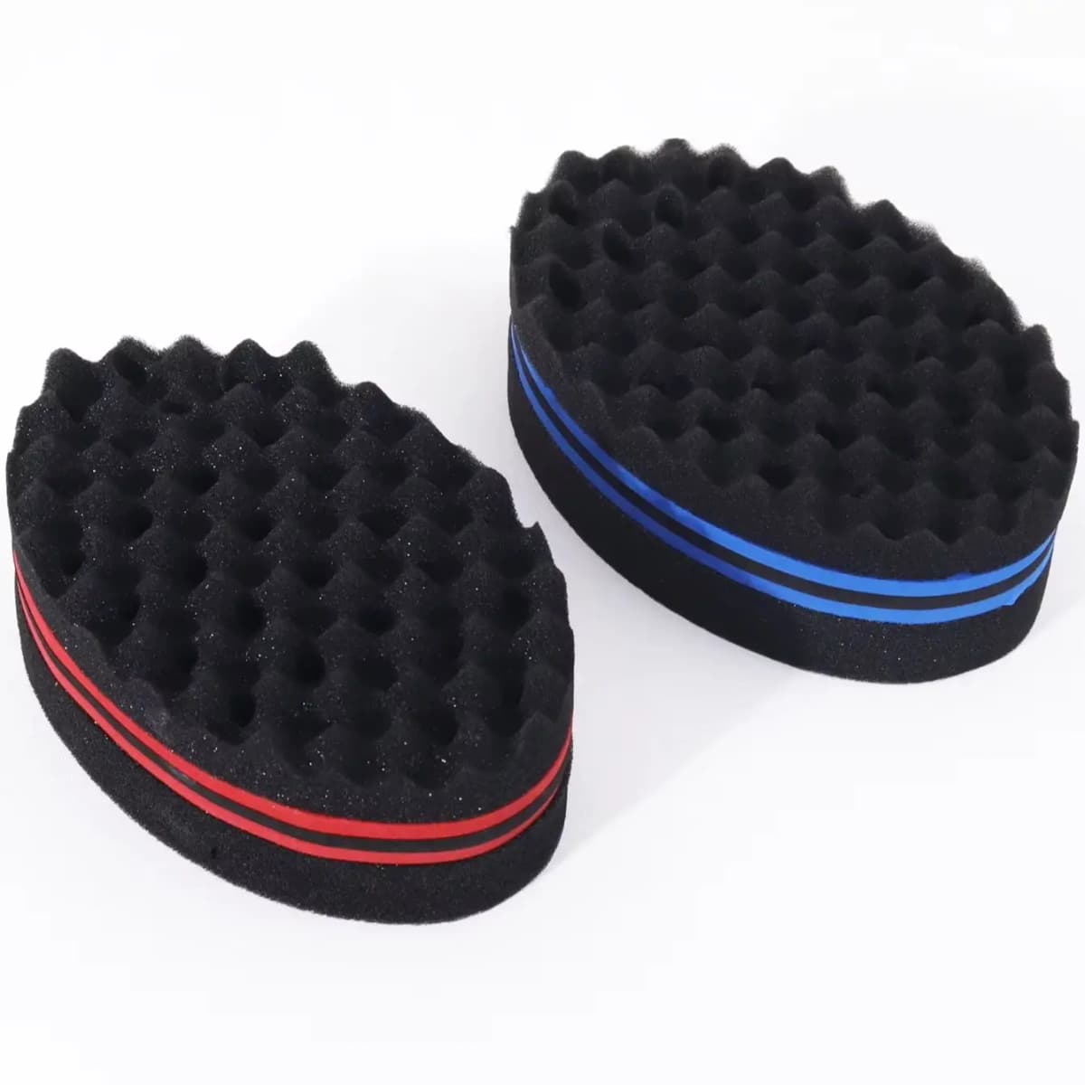 Double Sided Magic Twisted Brush Sponge, Dual-Use Perforated Sponge, Suitable for All Hair Types, Special for Real Hair Wigs