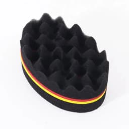 Double Sided Magic Twisted Brush Sponge, Dual-Use Perforated Sponge, Suitable for All Hair Types, Special for Real Hair Wigs