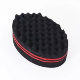 Double Sided Magic Twisted Brush Sponge, Dual-Use Perforated Sponge, Suitable for All Hair Types, Special for Real Hair Wigs