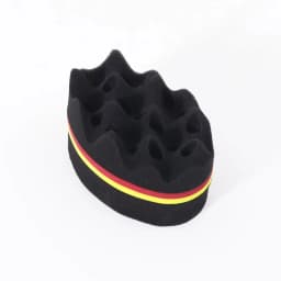 Double Sided Magic Twisted Brush Sponge, Dual-Use Perforated Sponge, Suitable for All Hair Types, Special for Real Hair Wigs