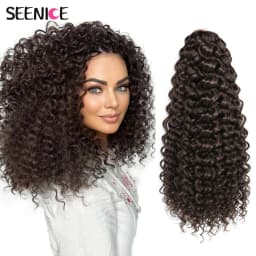 22inch Marshmallow Synthetic Afro Curl Crochet Hair Twist Braid Kinky Curly Braiding Hair Extensions Ombre Blonde For BlackWomen