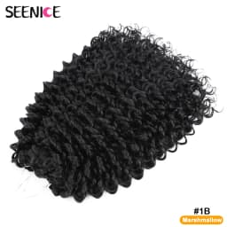 22inch Marshmallow Synthetic Afro Curl Crochet Hair Twist Braid Kinky Curly Braiding Hair Extensions Ombre Blonde For BlackWomen