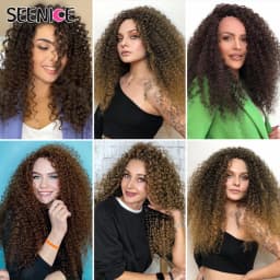 22inch Marshmallow Synthetic Afro Curl Crochet Hair Twist Braid Kinky Curly Braiding Hair Extensions Ombre Blonde For BlackWomen