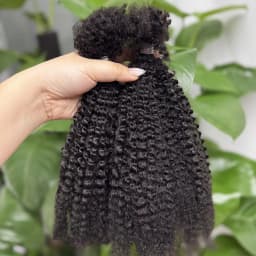 Afro Kinkys Bulk Human Hair for Twists Braiding Locs Dreadlock Extension Afro Kinky Curly Human Braiding Hair for Men Women Kids