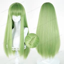 CC Enkidu Cosplay Wig 80cm Long Green Women Hair Anime Cosplay Wig Halloween Heat Resistant Synthetic Wigs