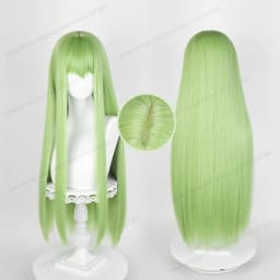 CC Enkidu Cosplay Wig 80cm Long Green Women Hair Anime Cosplay Wig Halloween Heat Resistant Synthetic Wigs