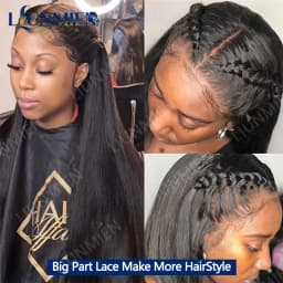 Straight Human Hair Bundles with frontal 13x4 Raw Hair Bundles 100% Human Hair Extensions Weave 3 Bundles with 13x4/6 HD Frontal