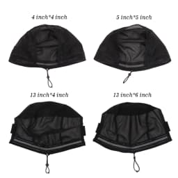 Nunify Black 4X4 13X4 Wig Making Cap Invisible Lace Edge Adjustable Lace Wig Cap With Drawstring With Silicone Nonslip Wig Band