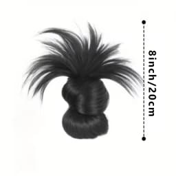 Low Synthetic Bun Ponytail Hair Natural Fluffy Claw Clip Chignon Hair For Women Lazy Bun Wig Bag Hair Accessories For Daily Use