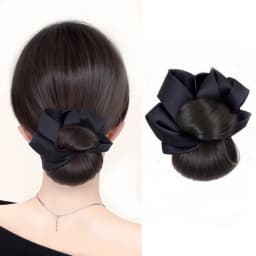 Low Synthetic Bun Ponytail Hair Natural Fluffy Claw Clip Chignon Hair For Women Lazy Bun Wig Bag Hair Accessories For Daily Use
