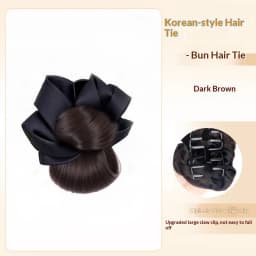 Low Synthetic Bun Ponytail Hair Natural Fluffy Claw Clip Chignon Hair For Women Lazy Bun Wig Bag Hair Accessories For Daily Use