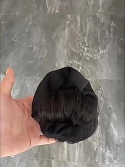 Low Synthetic Bun Ponytail Hair Natural Fluffy Claw Clip Chignon Hair For Women Lazy Bun Wig Bag Hair Accessories For Daily Use