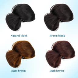 4-inch synthetic low-tie ball head wig, a clip-on bun wig that naturally connects to a woman's ponytail Hair extension