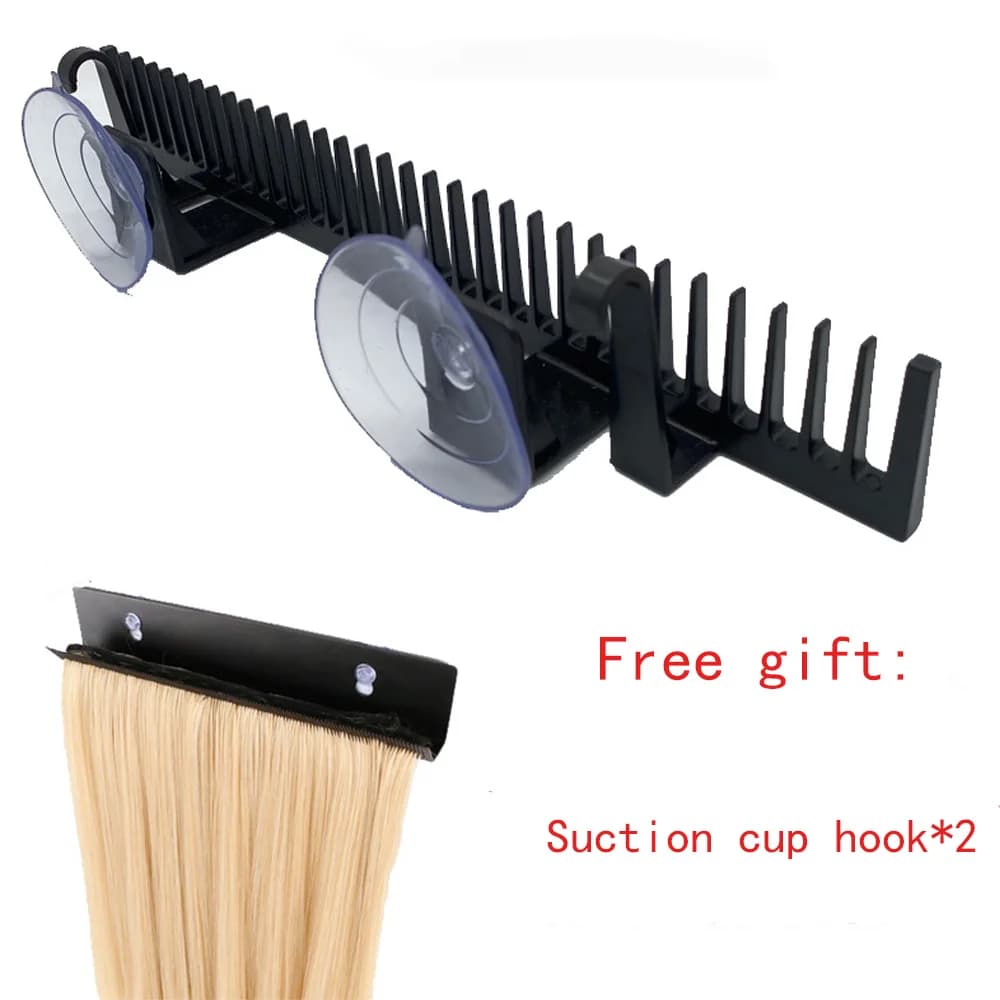 1 Pieces Hair Extension Holder Hair Extension Hanger Wig Storage Display Light Weight Hair Extension Tool Wig Stand for Salon