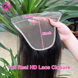 Eva Hair Real HD Lace 5x5 6x6 7x5 9x6 HD Closure Human Hair Invisible Melt Skins 13x4 13x6 HD Lace Frontal Only Pre Plucked Lace