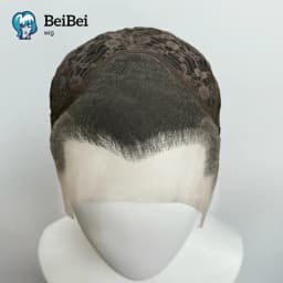 BeiBei Black Wig Short 8Inch 13*4 Lace Front Wig for Man Sliver Blonde Synthetic Wigs Heat Resistant Fiber Hair Wig for Cosplay