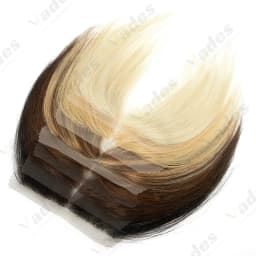 1Piece 100% Human Bangs Real Hairpiece Invisible Breathable Smooth Bangs for Women Daily Use Cover the High Hairline Sided