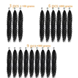 24-28inch Short And Elastic Synthetic Curly Hair Bundles Water Wave Hair Extension For Women Suitable For Daily Holiday Wear