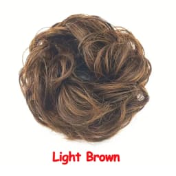 Easy Wear Synthetic Updo Wig Hair Elegant Straight Chignon Bun Hair With Rubber Band Heat Resistant Fiber Ponytail Hairpieces