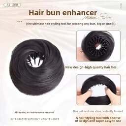 Magic Synthetic Hair Bun With Circle Elastic Clips Bird's Nest Shaped Retractable Hairpieces Fashionable Wig Hair Accessories