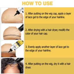 GOIPLE Glueless Liquid Gel Fast Drying Wig Bonding Adhesive Temporary Hold for Wigs Forehead & Hairs Systems Invisible Lace Glue