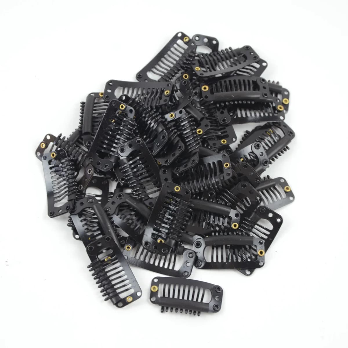 10-100Pieces Hair Clips 32mm Hair Extensions Snap Clip for Women Metal Wig Comb Clips for Hair Extensions