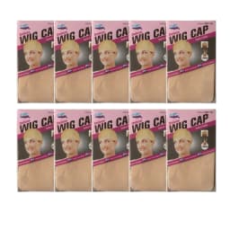24Pieces (12 Packs) Wig Cap Fashion Stretchable Hair Nets 2Pcs/Pack Stocking Hair Cap Free Size Nylon Mesh Wig Net