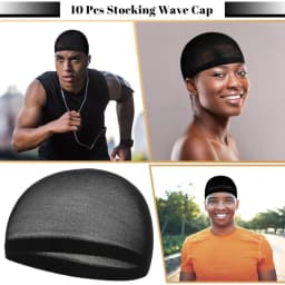 Ramede Stocking Wave Cap for Men Adult Stretchy Nylon Skull Wave Lightweight Beanie Caps Waves for Man Women