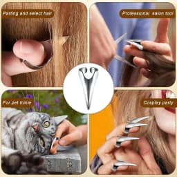 20 Pcs Adjustable Hair Parting and Selecting Tool - high qulity Stainless Steel Stitch Braiding Tools