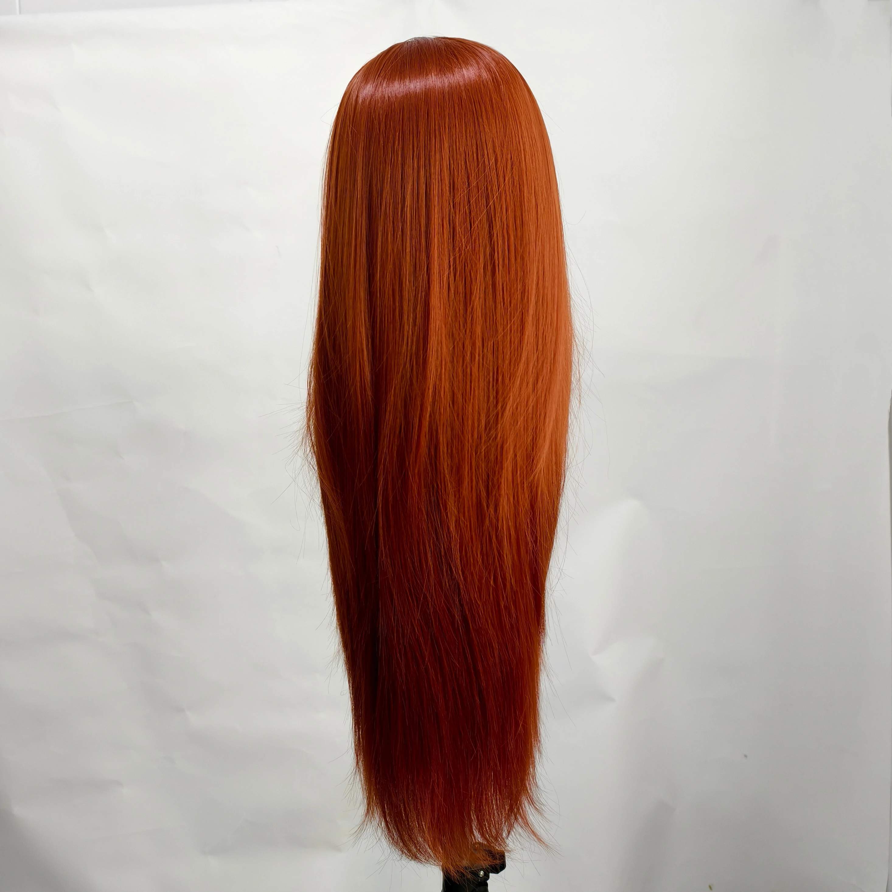 Auburn Brown Lace Front Wig Copper Red Synthetic Lace Front Wig Pre Plucked Wear and Go Glueless Wigs for Women